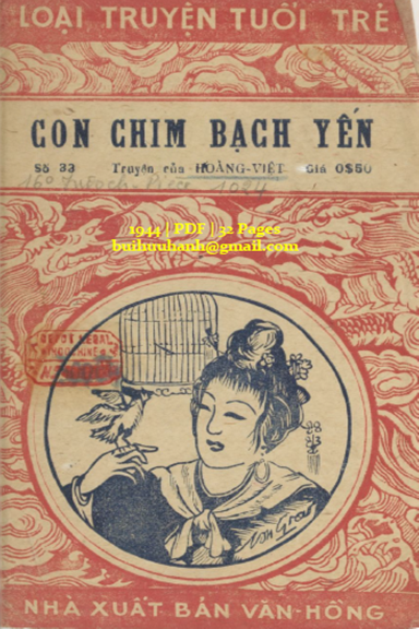 Con Chim Bạch Yến (NXB Văn Hồng 1944) - Hoàng Việt, 32 Trang