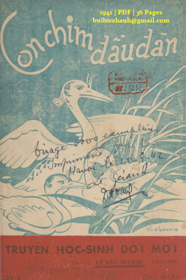 Con Chim Đầu Đàn (NXB Đời Mới 1942) - Lê Văn Trương, 36 Trang