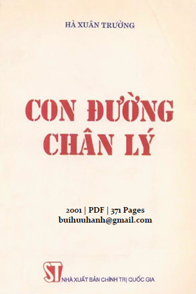 Con Đường Chân Lý (NXB Chính Trị 2001) - Hà Xuân Trường, 371 Trang