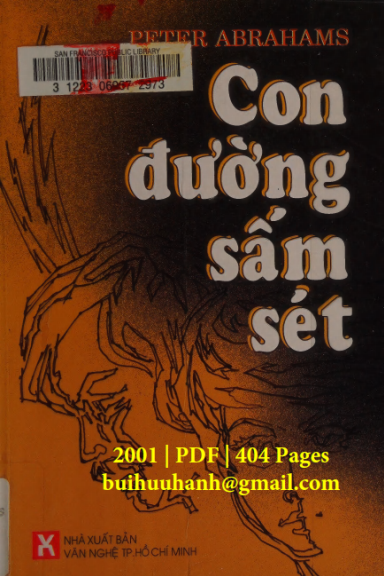 Con Đường Sấm Sét (NXB Văn Nghệ 2001) - Peter Abrahams, 404 Trang
