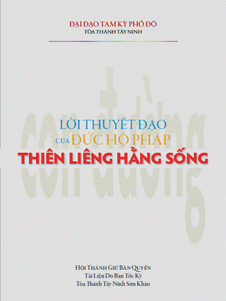 Con Đường Thiêng Liêng Hằng Sống (Mậu Tý 1948) - Đức Hộ Pháp, 133 Trang