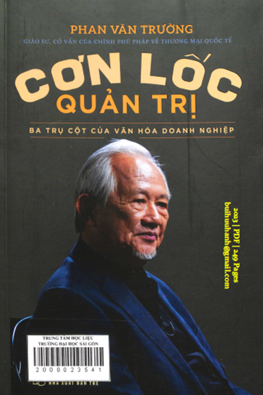 Cơn Lốc Quản Trị (NXB Trẻ 2023) - Phan Văn Trường, 249 Trang