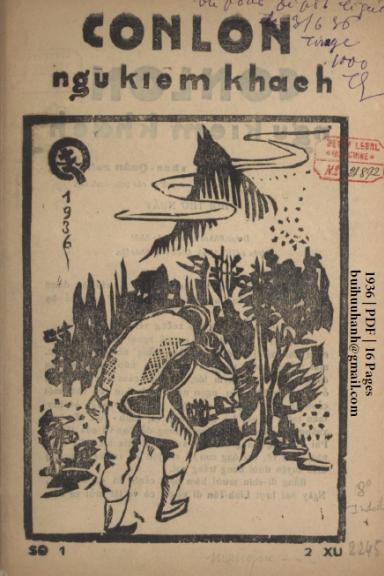 Côn Lôn Ngũ Kiếm Khách Số 1-3 (NXB Lang Tuyết 1936) - Thạc Quân, 48 Trang