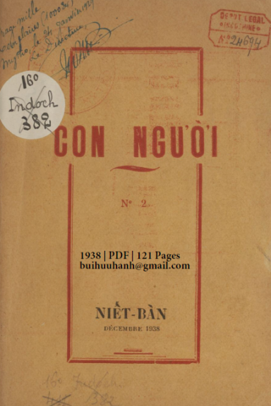 Con Người (NXB Niết Bàn 1938) - Annie Besant, 121 Trang