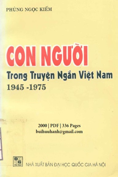 Con Người Trong Truyện Ngắn Việt Nam 1945-1975 (NXB Đại Học Quốc Gia 2000) - Phùng Ngọc Kiếm