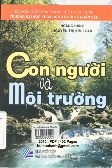 Con Người Và Môi Trường (NXB Đại Học Quốc Gia 2010) - Hoàng Hưng, 402 Trang