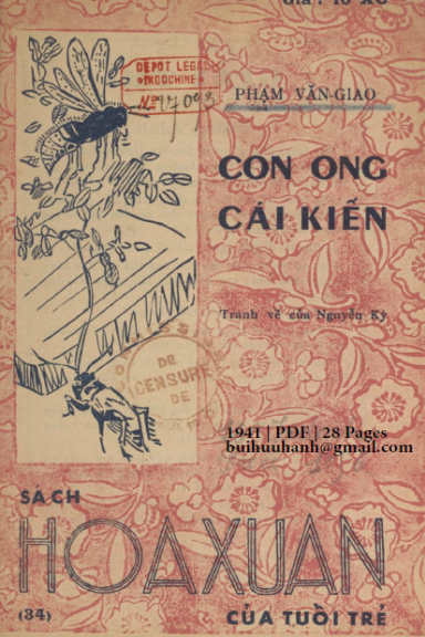 Con Ong Cái Kiến (NXB Trung Bắc 1941) - Phạm Văn Giao, 28 Trang