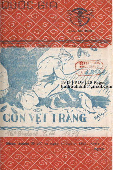 Con Vẹt Trắng (NXB Quốc Gia 1943) - Huyền Nga, 28 Trang