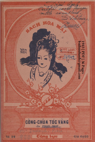 Công Chúa Tóc Vàng (NXB Cộng Lực 1943) - Phan Như, 36 Trang