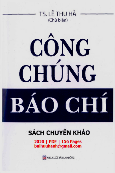 Công Chúng Báo Chí (NXB Lao Động 2020) - Lê Thu Hà, 156 Trang