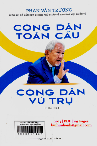 Công Dân Toàn Cầu Công Dân Vũ Trụ (NXB Trẻ 2023) - Phan Văn Trường, 195 Trang