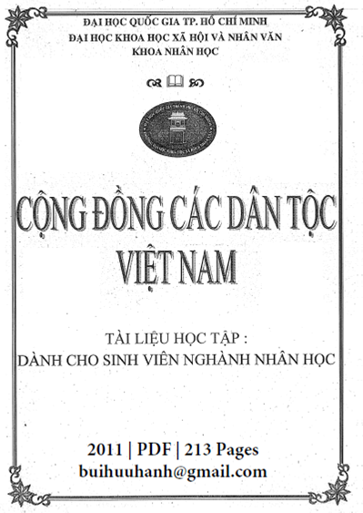 Cộng Đồng Các Dân Tộc Việt Nam (NXB Đại Học Quốc Gia 2011) - Nhiều Tác Giả, 213 Trang