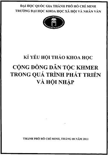 Cộng Đồng Dân Tộc Khmer Trong Quá Trình Phát Triển Và Hội Nhập - Nhiều Tác Giả, 238 Trang