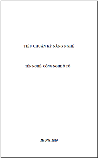 Công Nghệ Ôtô (NXB Hà Nội 2010) - Đỗ Ngọc Viện, 238 Trang