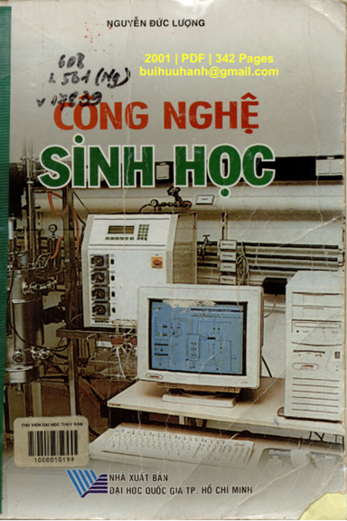 Công Nghệ Sinh Học (NXB Đại Học Quốc Gia 2001) - Nguyễn Đức Lượng, 342 Trang