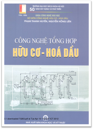 Công Nghệ Tổng Hợp Hữu Cơ Hóa Dầu (NXB Khoa Học Kỹ Thuật 2006) - Nguyễn Hồng Liên, 296 Trang
