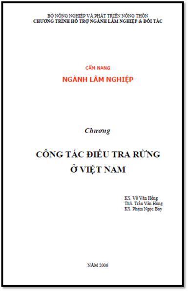 Công Tác Điều Tra Rừng Ở Việt Nam (NXB Giao Thông Vận Tải 2006) - Võ Văn Hồng, 95 Trang