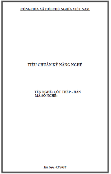 Cốt Thép-Hàn (NXB Hà Nội 2010) - Trịnh Quang Vinh, 244 Trang