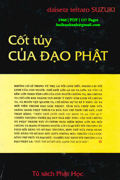 Cốt Tủy Của Đạo Phật (NXB An Tiêm 1968) - Daisetz Teitaro Suzuki, 157 Trang