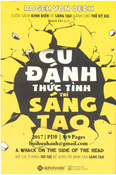 Cú Đánh Thức Tỉnh Trí Sáng Tạo (NXB Lao Động Xã Hội 2017) - Roger Von Oech, 319 Trang