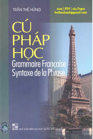 Cú Pháp Học (NXB Đại Học Quốc Gia 2005) - Trần Thế Hùng, 264 Trang