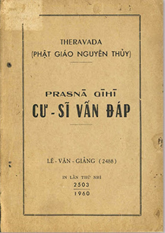Cư Sĩ Vấn Đáp (NXB Sài Gòn 1960) - Lê Văn Giảng, 76 Trang