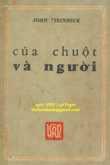 Của Chuột Và Người (NXB Văn 1967) - John Steinbeck, 136 Trang