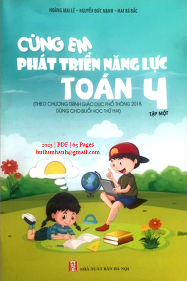 Cùng Em Phát Triển Năng Lực Toán 4 Tập 1 (NXB Hà Nội 2023) - Hoàng Mai Lê, 65 Trang