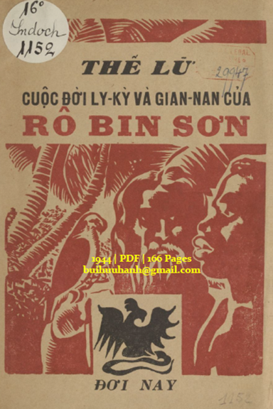 Cuộc Đời Ly Kỳ Và Gian Nan Của Rô Bin Sơn (NXB Đời Nay 1944) - Daniel Defoe, 166 Trang