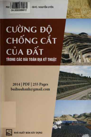 Cường Độ Chống Cắt Của Đất Trong Các Bài Toán Địa Kỹ Thuật (NXB Xây Dựng 2014) - Trịnh Minh Thụ