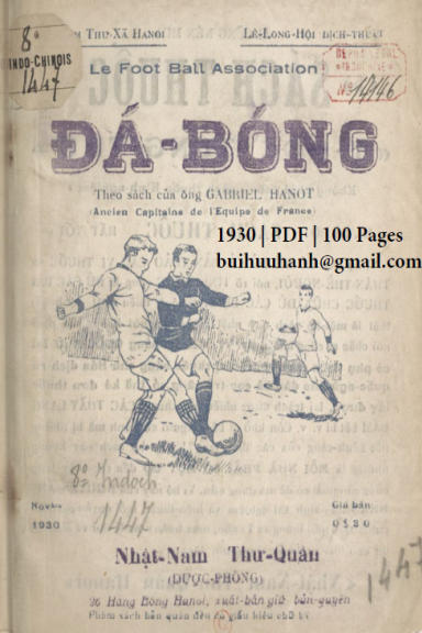 Đá Bóng (NXB Nhật Nam 1930) - Lê Long Hội, 100 Trang
