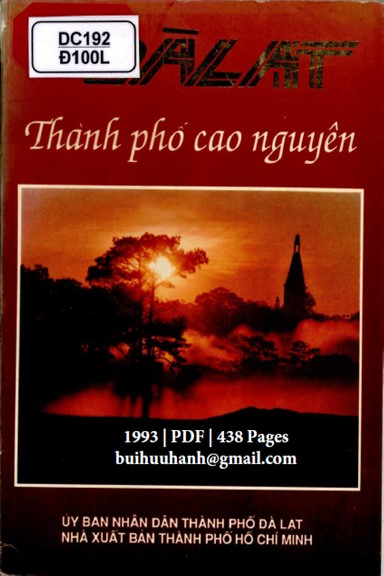 Đà Lạt Thành Phố Cao Nguyên (NXB Tổng Hợp 1993) - Trương Trổ, 438 Trang