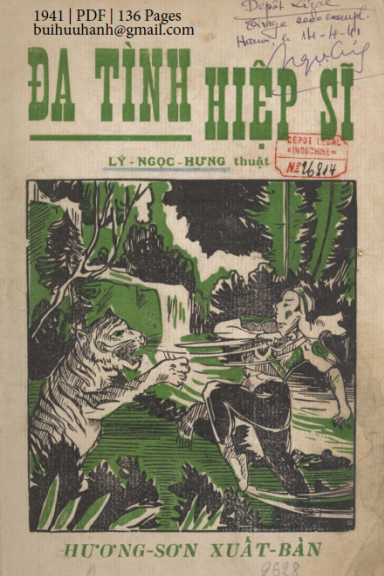 Đa Tình Hiệp Sĩ (NXB Hương Sơn 1941) - Lý Ngọc Hưng, 136 Trang