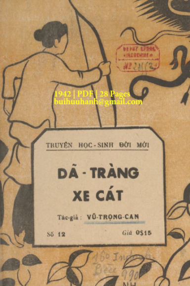 Dã Tràng Xe Cát (NXB Đời Mới 1942) - Vũ Trọng Can, 28 Trang