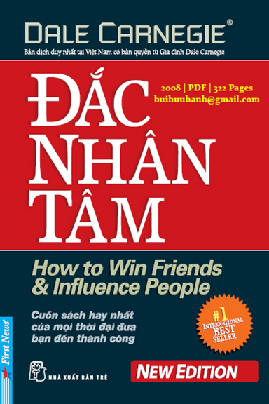 Đắc Nhân Tâm (NXB Trẻ 2008) - Dale Carnegie, 322 Trang