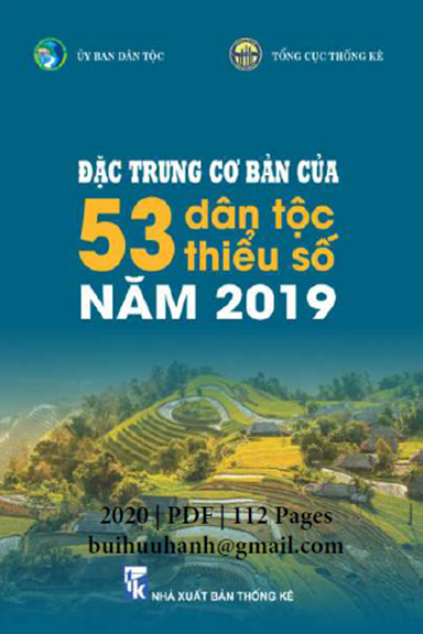 Đặc Trưng Cơ Bản Của 53 Dân Tộc Thiểu Số Năm 2019 (NXB Thống Kê 2020) - Nhiều Tác Giả, 112 Trang