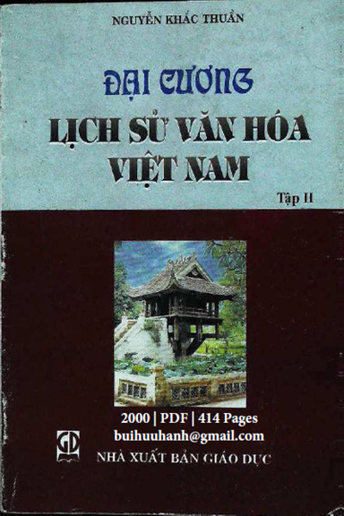 Đại Cương Lịch Sử Văn Hóa Việt Nam Tập 2 (NXB Giáo Dục 2000) - Nguyễn Khắc Thuần, 414 Trang
