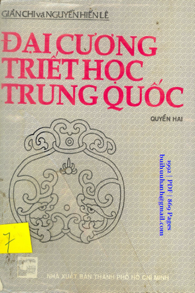 Đại Cương Triết Học Trung Quốc Quyển 2 (NXB Tổng Hợp 1992) - Nguyễn Hiến Lê, 869 Trang
