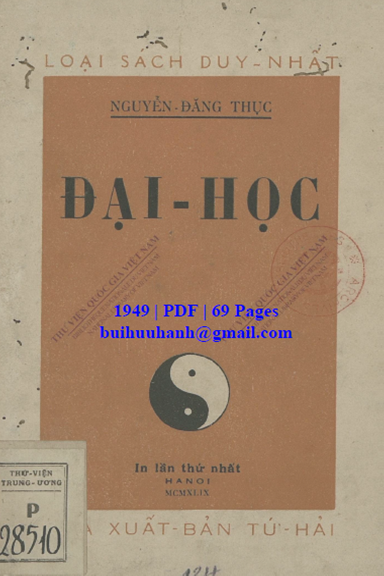 Đại Học (NXB Tứ Hải 1949) - Nguyễn Đăng Thục, 69 Trang