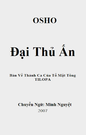 Đại Thủ Ấn (NXB Hà Nội 2007) - Nansen Osho, 386 Trang