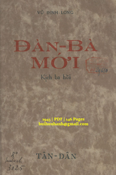 Đàn Bà Mới (NXB Tân Dân 1943) - Vũ Đình Long, 146 Trang