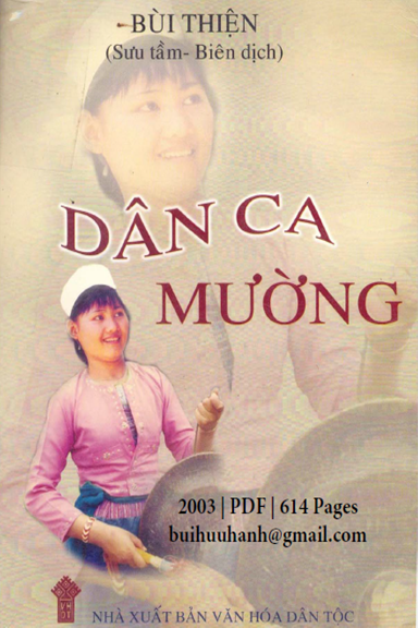 Dân Ca Mường (NXB Văn Hóa Dân Tộc 2003) - Bùi Thiện, 614 Trang