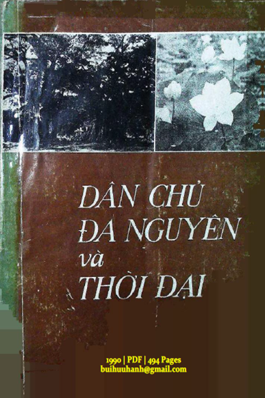 Dân Chủ Đa Nguyên Và Thời Đại (NXB Tổng Hợp 1990) - Lê Hữu Thời, 494 Trang