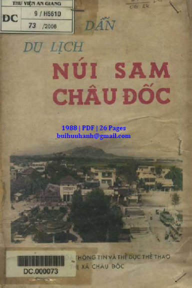 Dẫn Du Lịch Núi Sam Châu Đốc (NXB An Giang 1988) - Nhiều Tác Giả, 26 Trang