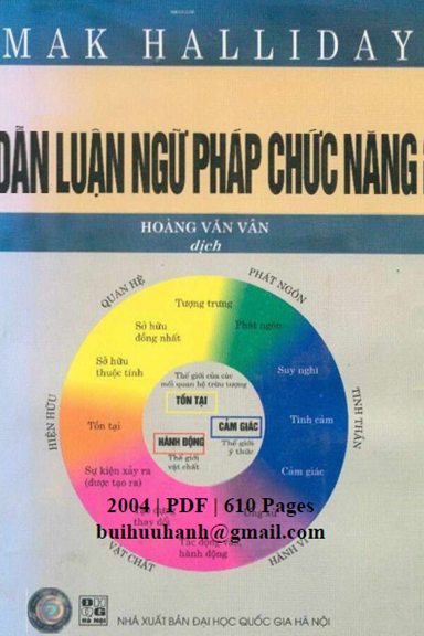 Dẫn Luận Ngữ Pháp Chức Năng (NXB Đại Học Quốc Gia 2004) - M.A.K. Halliday, 610 Trang