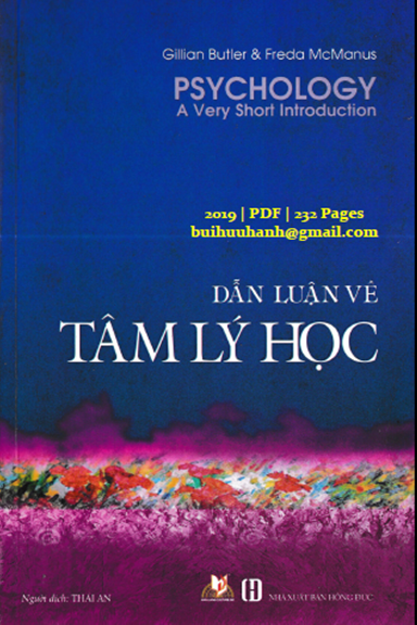 Dẫn Luận Về Tâm Lý Học (NXB Hồng Đức 2019) - Gillian Butler, 232 Trang