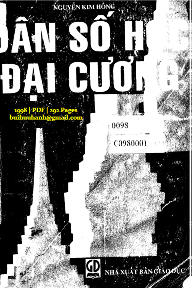 Dân Số Học Đại Cương (NXB Giáo Dục 1998) - Nguyễn Kim Hồng, 292 Trang