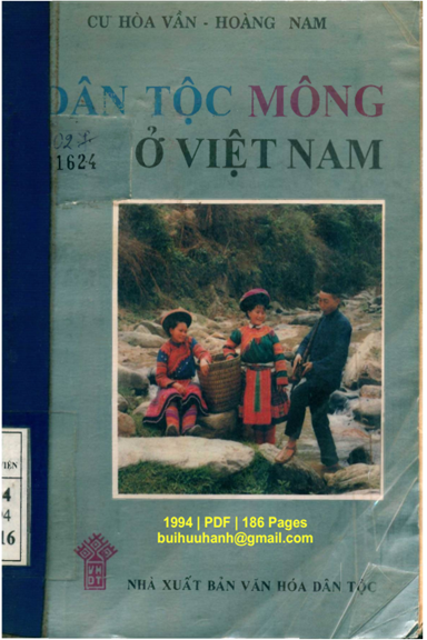 Dân Tộc Mông Ở Việt Nam (NXB Văn Hóa Dân Tộc 1994) - Cư Hòa Vần, 186 Trang