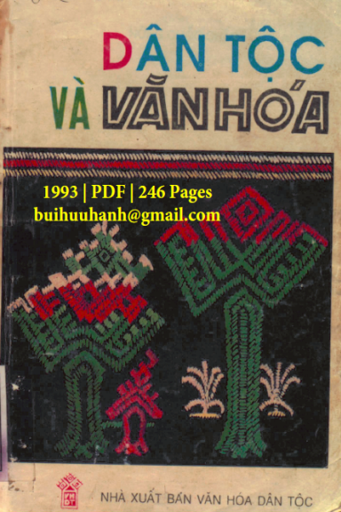 Dân Tộc Và Văn Hóa (NXB Văn Hóa Dân Tộc 1993) - Nông Quốc Chấn, 246 Trang