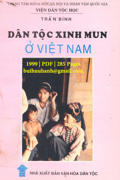Dân Tộc Xinh Mun Ở Việt Nam (NXB Văn Hóa Dân Tộc 1999) - Trần Bình, 285 Trang
